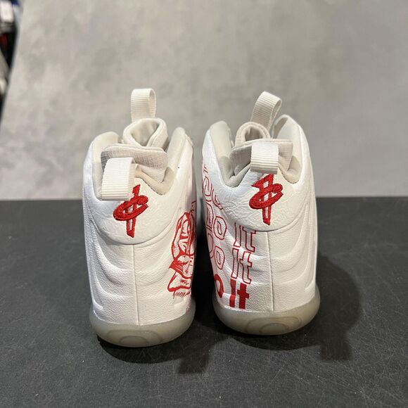 Nike Little Posite One Shoes Youth 11C Thank You Bag Just Do It Rose CU1055-100 - Picture 5 of 10